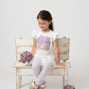 Caramelo Flower leggings set