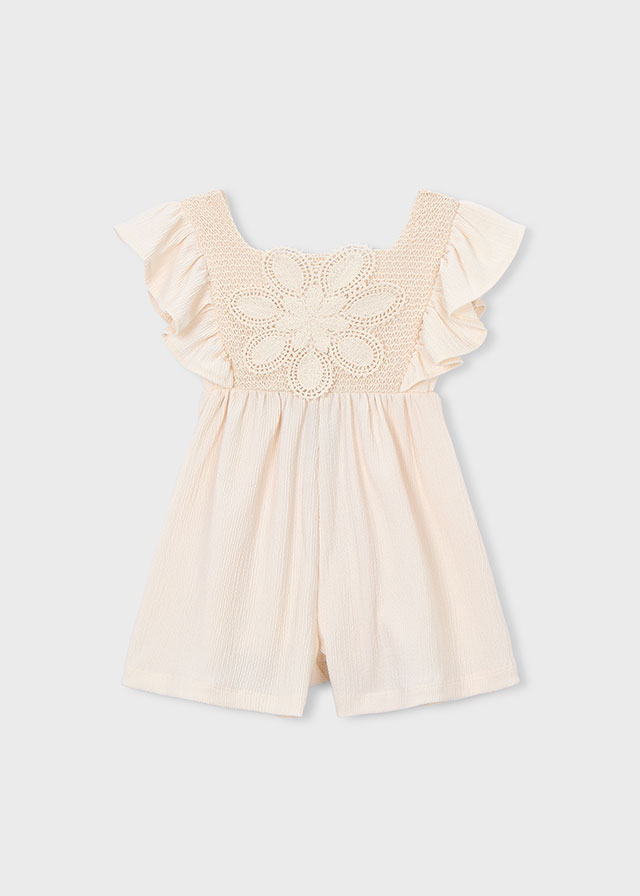 Mayoral crochet knit jumpsuit