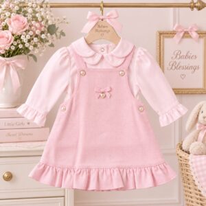 Mintini Baby top and pinafore